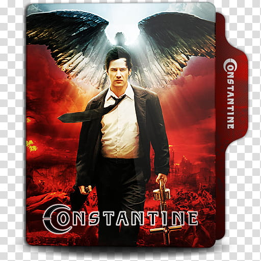 Movies  folder icon, Constantine. () transparent background PNG clipart