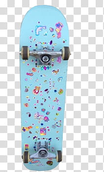 AESTHETIC GRUNGE, blue skateboard transparent background PNG clipart