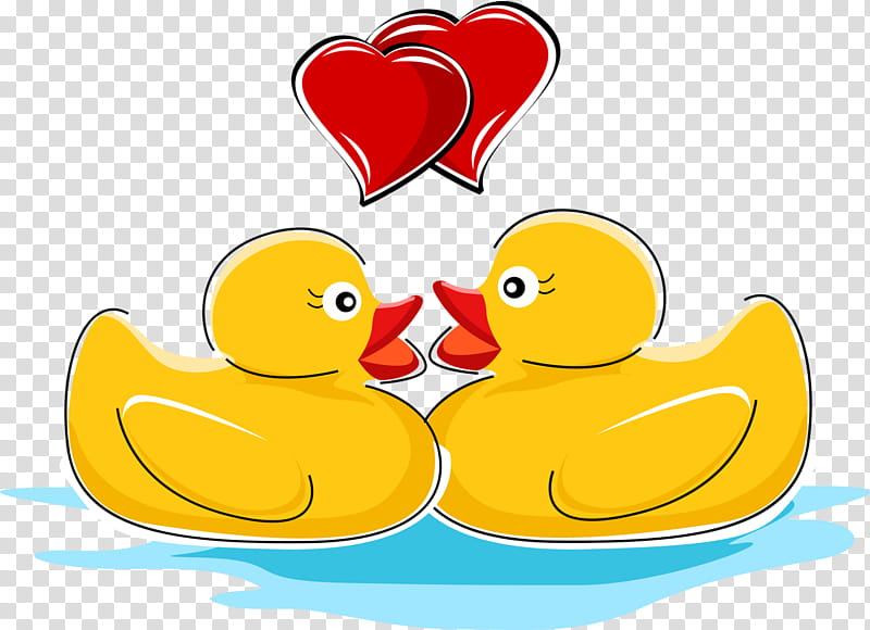 Love Background Heart, Message, Valentines Day, Romance, Yellow, Ducks Geese And Swans, Rubber Ducky, Bird transparent background PNG clipart