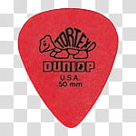 Red set , red Dunlop Tortex guitar pick transparent background PNG clipart