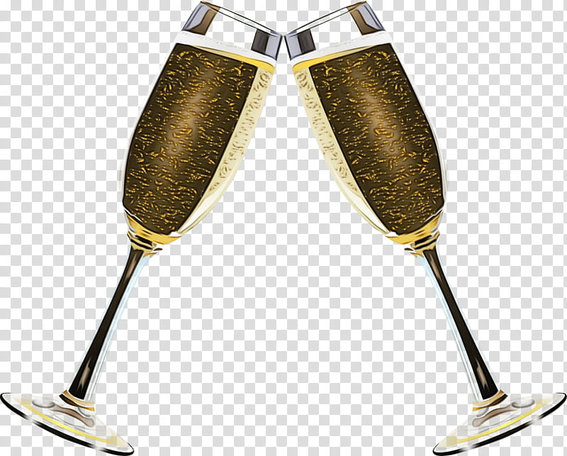 New Year Champagne Glasses, Sparkling Wine, Prosecco, Champagne, Wine Glass, Drink, Web Design, Stemware transparent background PNG clipart