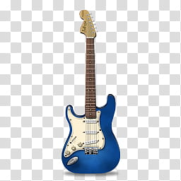 guitar icons, stratocastor guitar blue transparent background PNG clipart