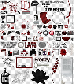 True Blood Vampire Word Art Clear Cut 28, assorted-color decor lot transparent background PNG clipart thumbnail