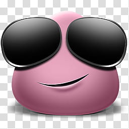 Iconos cute zip, iconos n (), Pou wearing sunglasses transparent background  PNG clipart