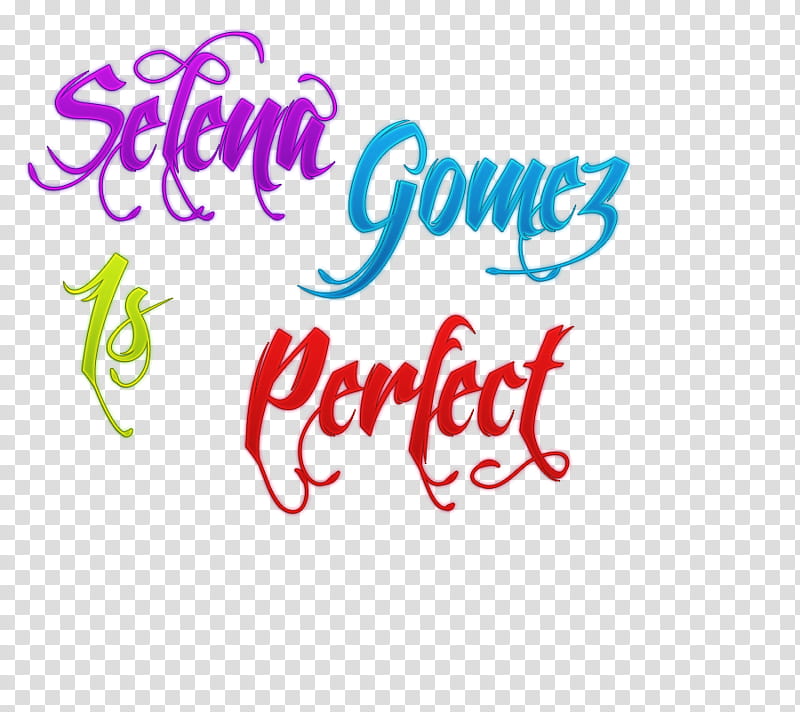 Texto Selena Gomez is Perfect Para Carlita transparent background PNG clipart