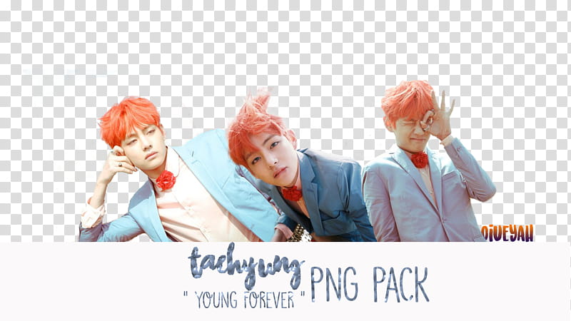 BTS Taehyung Young Forever, man doing okay hand gesture transparent background PNG clipart