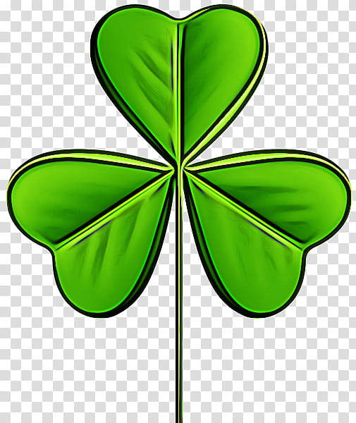 Saint Patricks Day, Shamrock, Fourleaf Clover, Drawing, Green, Symbol, Plant transparent background PNG clipart