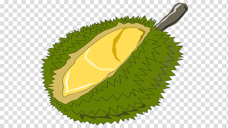 Cartoon Grass, Durio Zibethinus, Durian Pancake, Thai Cuisine, Food, Drawing, Fruit transparent background PNG clipart