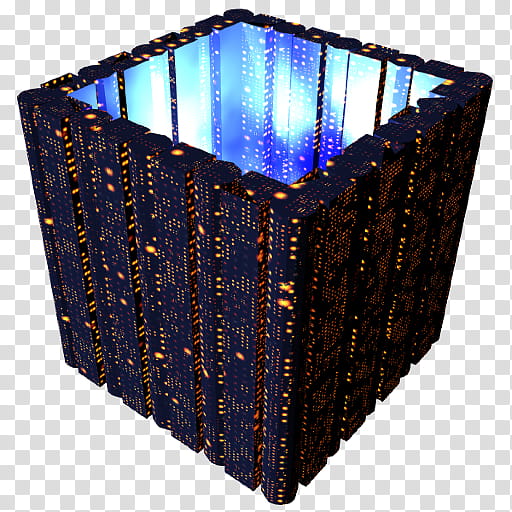 Cubepolis Recycle Bin Icon WIN, ctMidJetW_x, square black and blue digital cube box transparent background PNG clipart