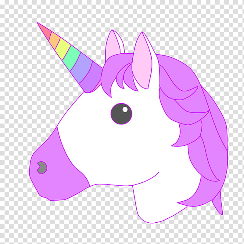 Emoji Iphone Unicorn Emoticon Rainbow Kawaii Purple Mobile