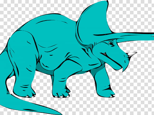 blue triceratops clipart