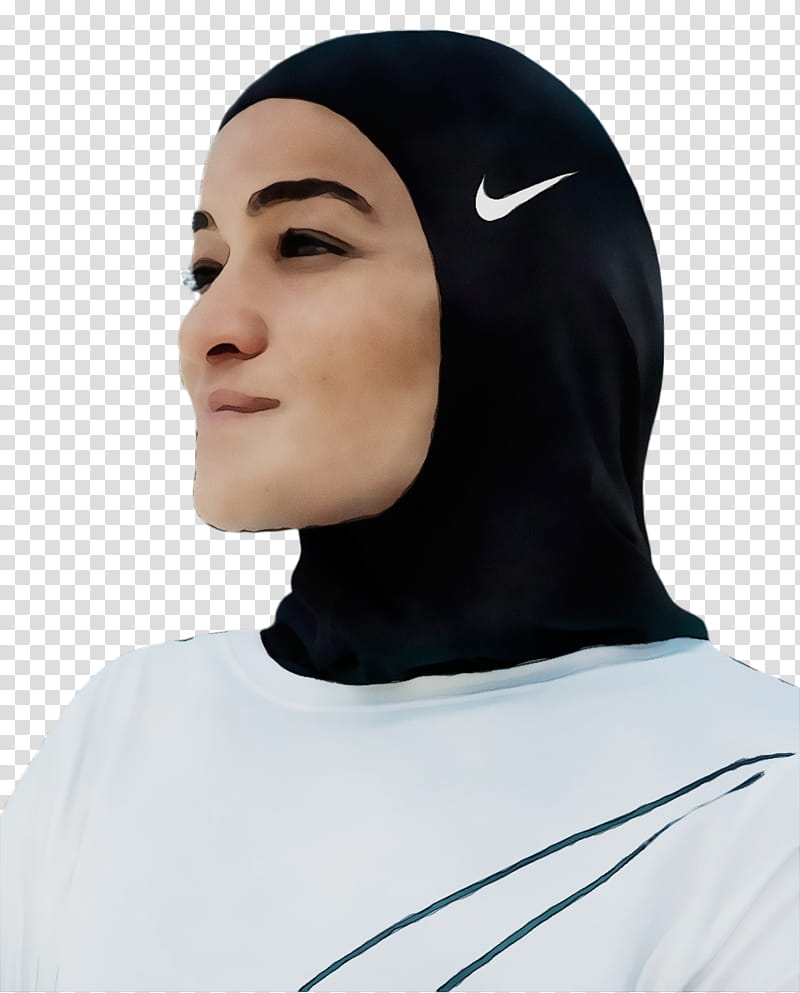 Hijab, Nike, Headscarf, Burqa, Clothing, Tshirt, Woman, Swoosh transparent background PNG clipart
