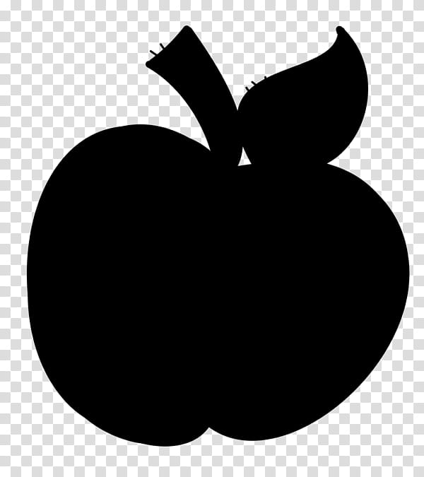 Black Apple Logo, Peach, Silhouette, Food, Fruit, Leaf, Blackandwhite, Plant transparent background PNG clipart