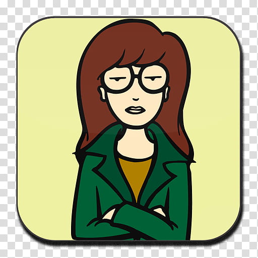 Daria Flurry TV Icon Set, Daria transparent background PNG clipart