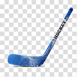 Hockey icons, HockeyStick_Left__, blue Hockey stick transparent background PNG clipart
