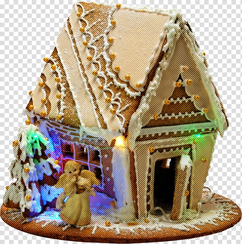 Christmas decoration, Gingerbread House, Dessert, Icing, Food, Interior Design, Lebkuchen, Figurine transparent background PNG clipart