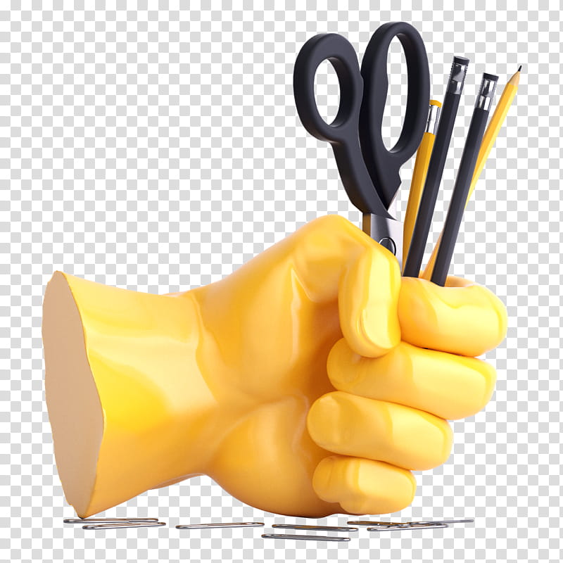 Pencil, Logo, Scissors, Hand, Yellow, Finger, Food transparent background PNG clipart