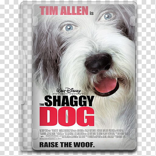 Movie Icon , The Shaggy Dog, Walt Disney The Shaggy Dog DVD case transparent background PNG clipart