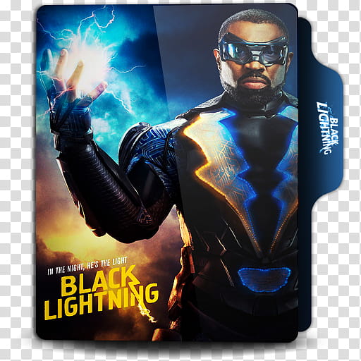 Black Lightning Series Folder Icon , BL MF  transparent background PNG clipart