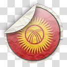 world flags, Kyrgyzstan icon transparent background PNG clipart