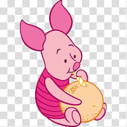 iconos y Pigglet, Pigglet By; MinnieKawaiiTutos (), Disney Piglet drinking transparent background PNG clipart