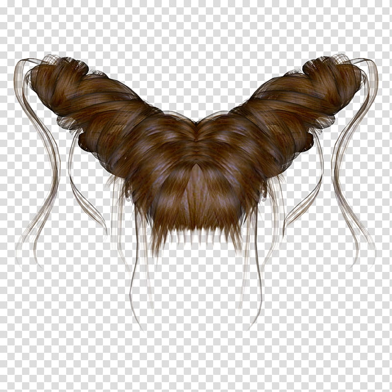 Gothic Hairstylez, brown hair transparent background PNG clipart