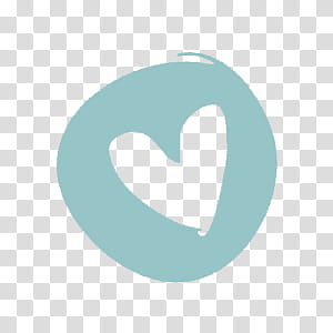 Nuevos, teal and white heart logo transparent background PNG clipart