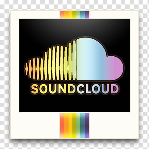 Polaroids Social Icons, SoundCloud transparent background PNG clipart