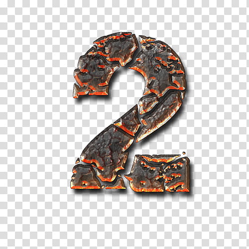 Lava Alphabetical ,  number illustration transparent background PNG clipart