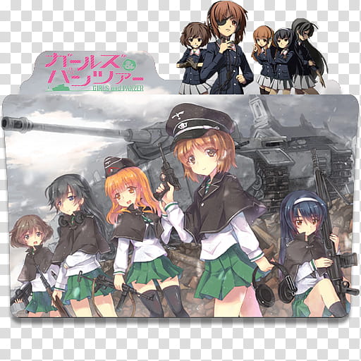 Anime Icon Pack , Girls und Panzer  transparent background PNG clipart