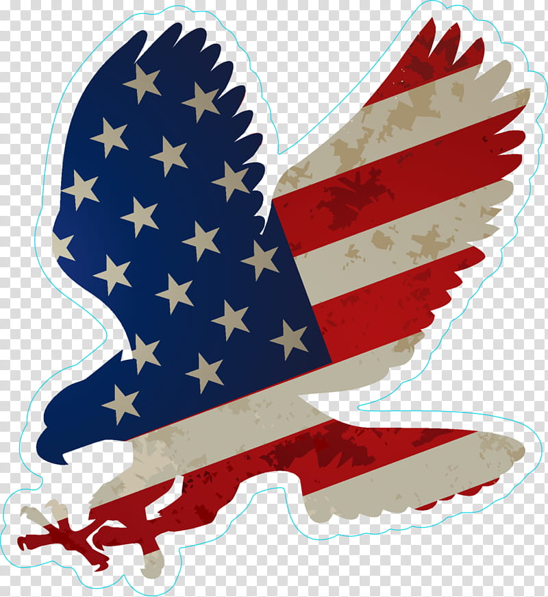 Bald eagle Flag of the United States Decal, eagle transparent background  PNG clipart