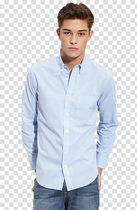 Francisco Lachowski, men's blue dress shirt transparent background PNG clipart