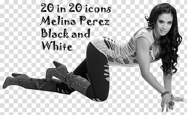 Melina Icons, Black and White transparent background PNG clipart