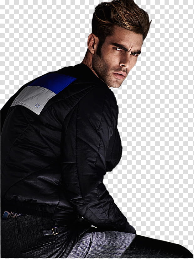 Jon Kortajarena, sitting man wearing black jacket transparent background PNG clipart