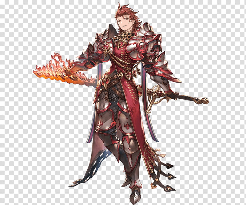 Knight, Granblue Fantasy, Video Games, Rage Of Bahamut, Character, Concept Art, Hideo Minaba, Figurine transparent background PNG clipart