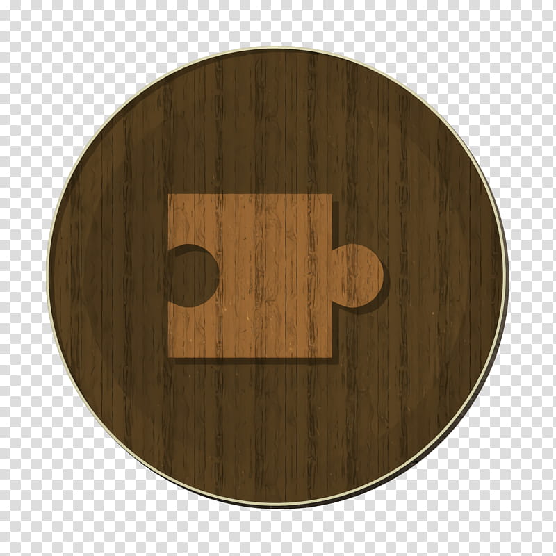 addon icon code icon collect icon, Extension Icon, Part Icon, Piece Icon, Puzzle Icon, Brown, Wood, Circle transparent background PNG clipart