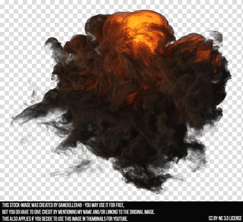 Explosion , black smoke illustration with text overlay transparent background PNG clipart