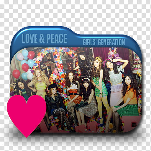 SNSD Love and Peace Folder Icon ,  Love, Love&Peace folder icon transparent background PNG clipart