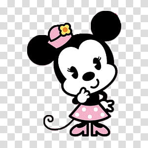 Disney Cute, Minnie Mouse illustration transparent background PNG clipart