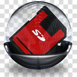 Sphere   , black and red SD card illustration transparent background PNG clipart
