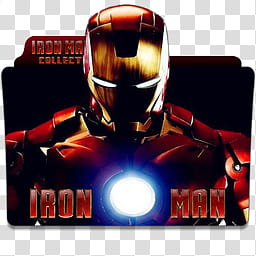 Iron Man Movie Collection Folder Icon , Iron Man Collection_x, Iron Man folder icon transparent background PNG clipart