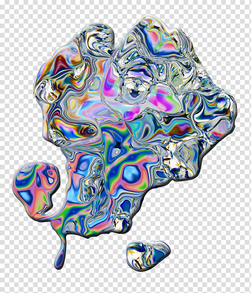 , iridescent liquid illustration transparent background PNG clipart