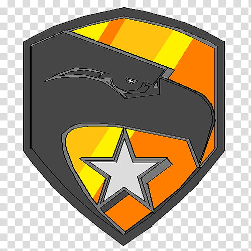 GI joe logo , gray and orange star transparent background PNG clipart