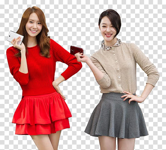 YoonA and Sulli transparent background PNG clipart