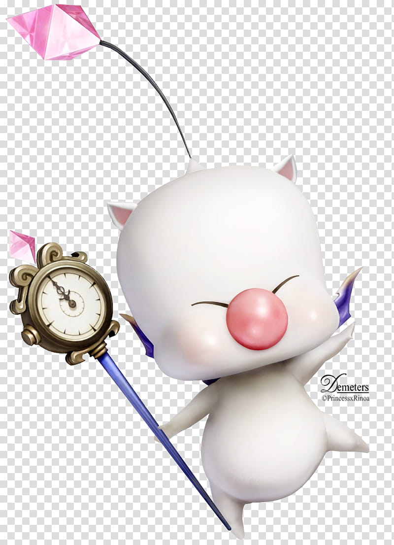 Moogle FFXIII  Render, baby demon illustration transparent background PNG clipart