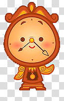 disney, brown clock animation transparent background PNG clipart