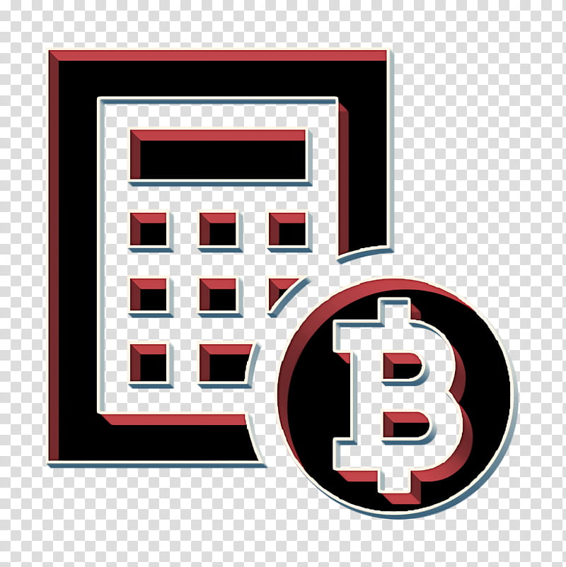Bitcoin icon Budget icon Calculator icon, Logo, Rectangle transparent background PNG clipart