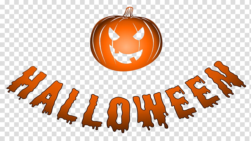 Halloween Jack O Lantern, Jackolantern, Logo, Halloween , Pumpkin, 2018, Orange, Text transparent background PNG clipart