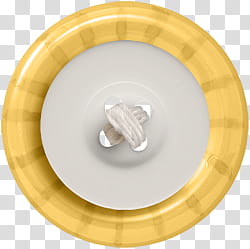 yellow and white button close-up transparent background PNG clipart