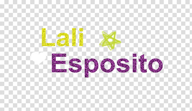 Texto de Lali transparent background PNG clipart